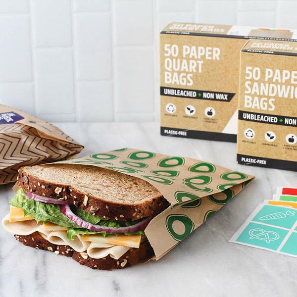 Compostable Resealable Sandwich Bags