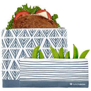 Open image in slideshow, Reusable Zippered Sandwich Bag + Snack Bag 2-Pack Bundle
