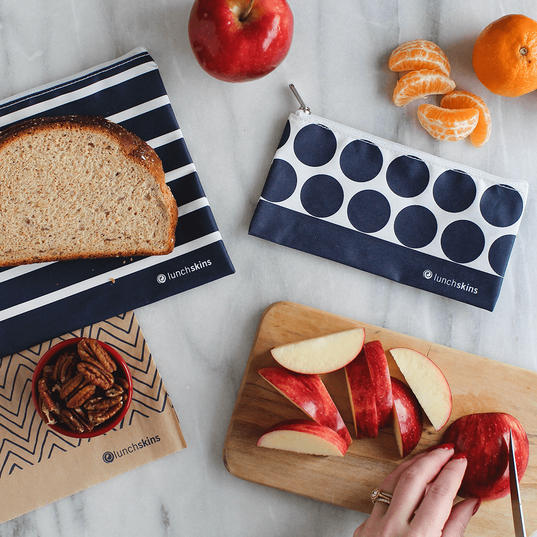 Reusable Zippered Sandwich Bag + Snack Bag 2-Pack Bundle